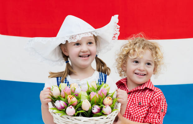 kinderen Nederlandse vlag